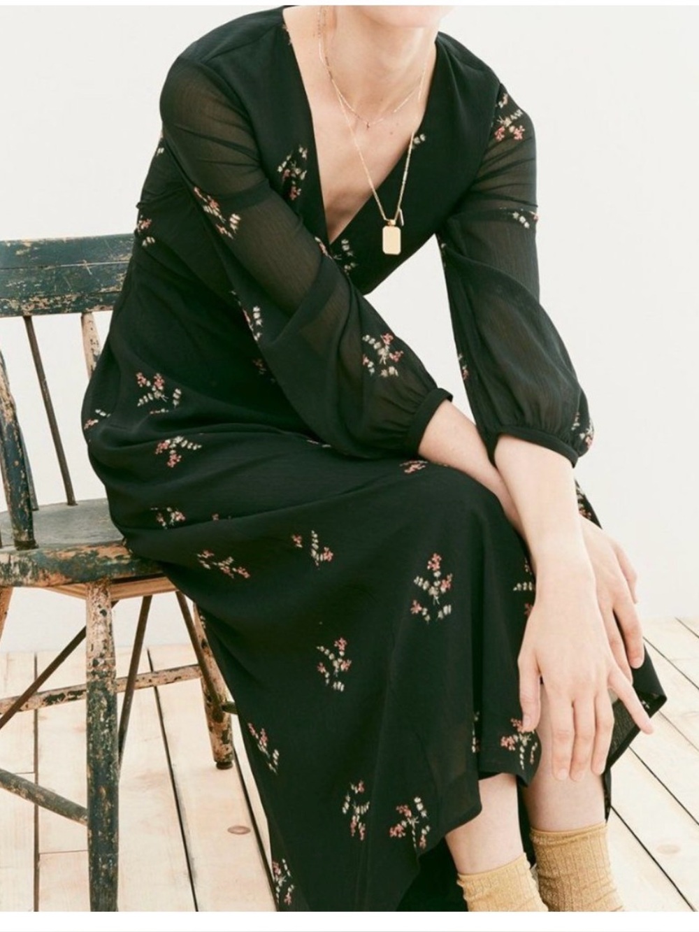 Madewell Nightflower Maxi Dress in Wild Botanic sz 2